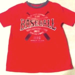 Boys Gap Kids Baseball Retro Tee Red Size XS